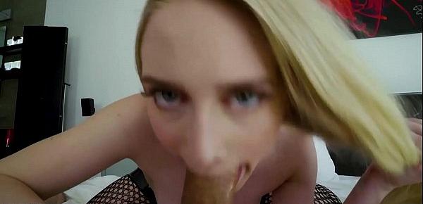  Throated - Teen Shows Off Her New Deepthroat Skills